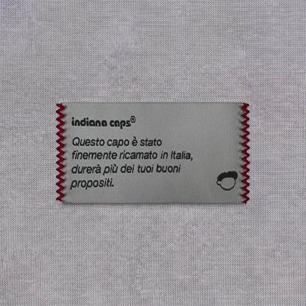 Felpa your italian sex dream Grigio - zoom etichetta