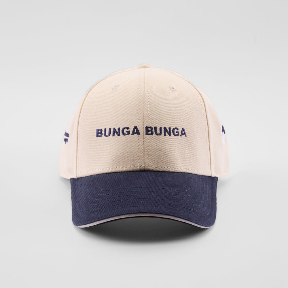Cappellino bicolore in caldo cotone "Bunga Bunga"