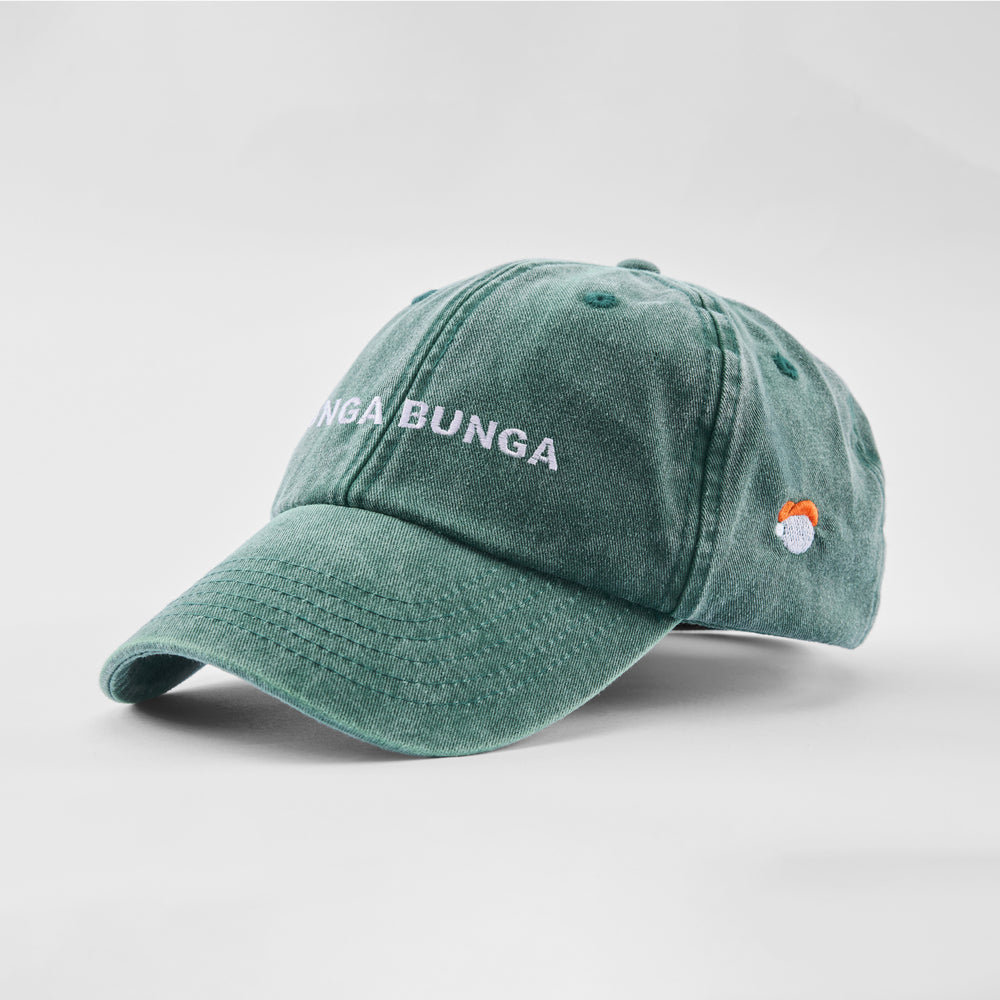 Cappellino vintage in cotone "Bunga Bunga"