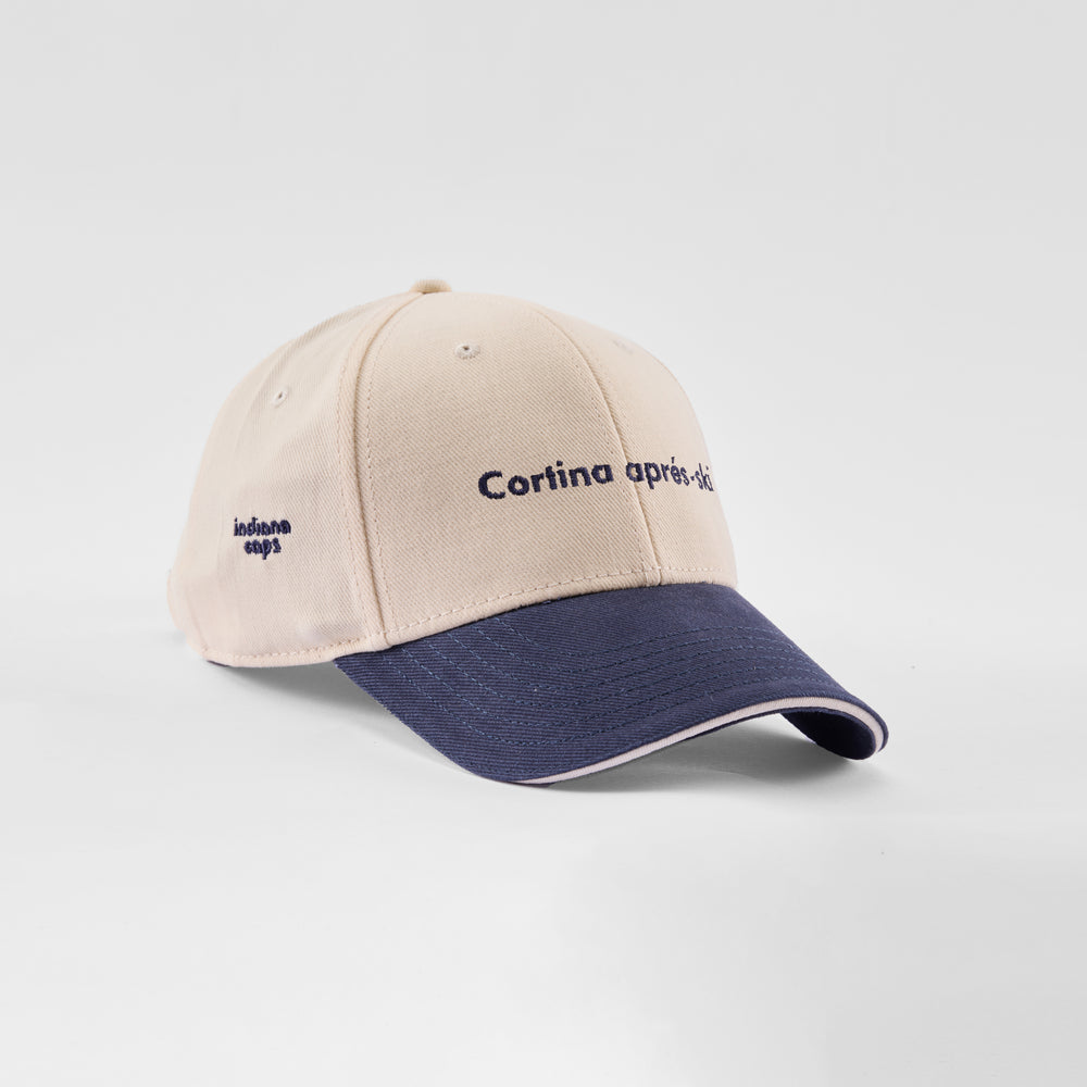 Cappellino bicolore in caldo cotone "Cortina apres-ski"