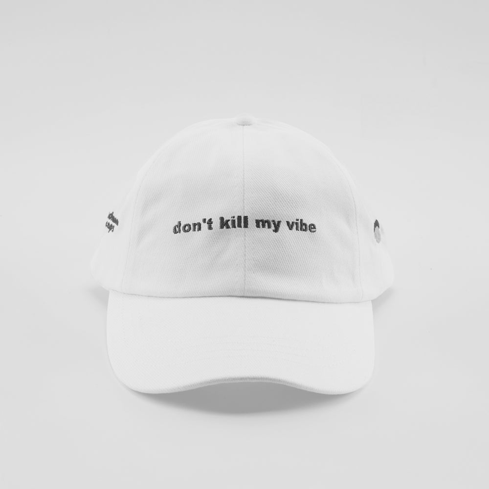 Cappellino in cotone "Don't kill my vibe"