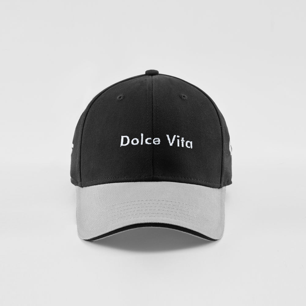 Cappellino bicolore in caldo cotone "Dolce vita"