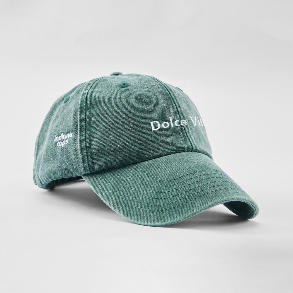 Cappellino vintage in cotone "Dolce vita"