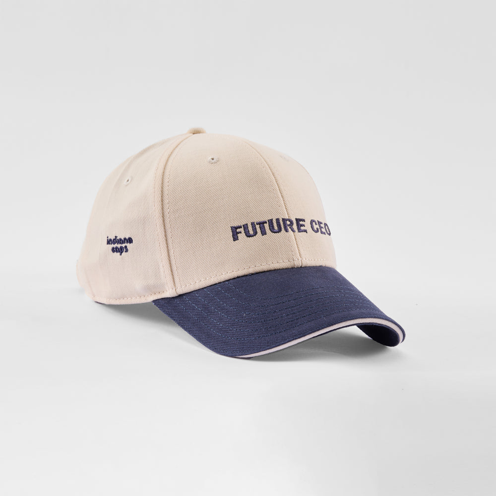 Cappellino bicolore in caldo cotone "Future ceo"