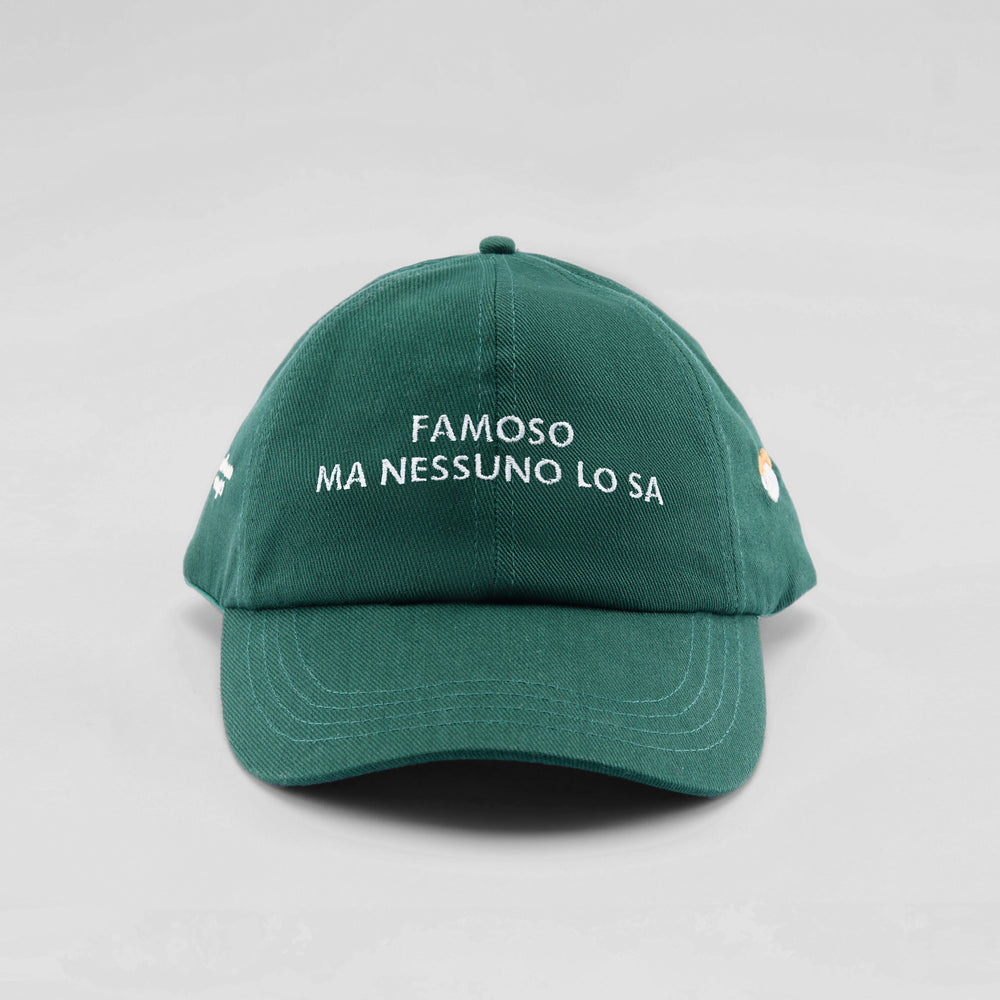 Cappellino in cotone "Famoso, ma nessuno lo sa"