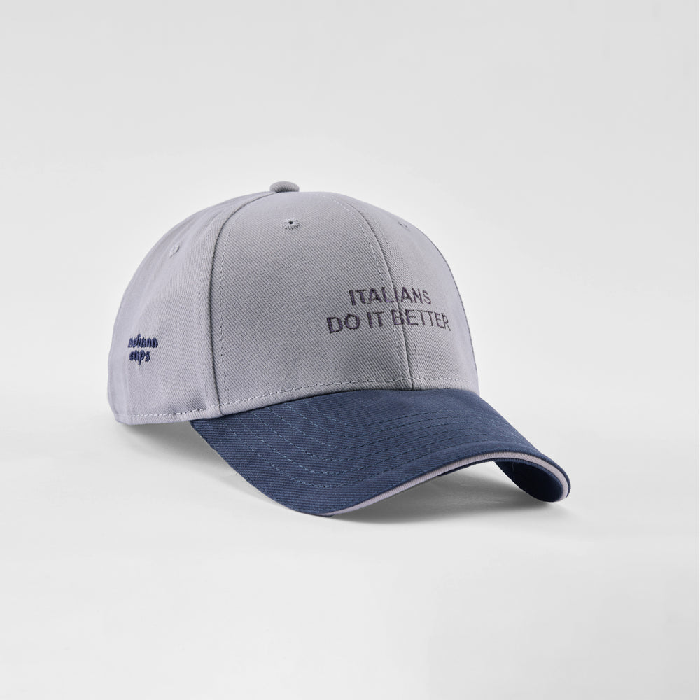 Cappellino bicolore in caldo cotone "Italians do it better"