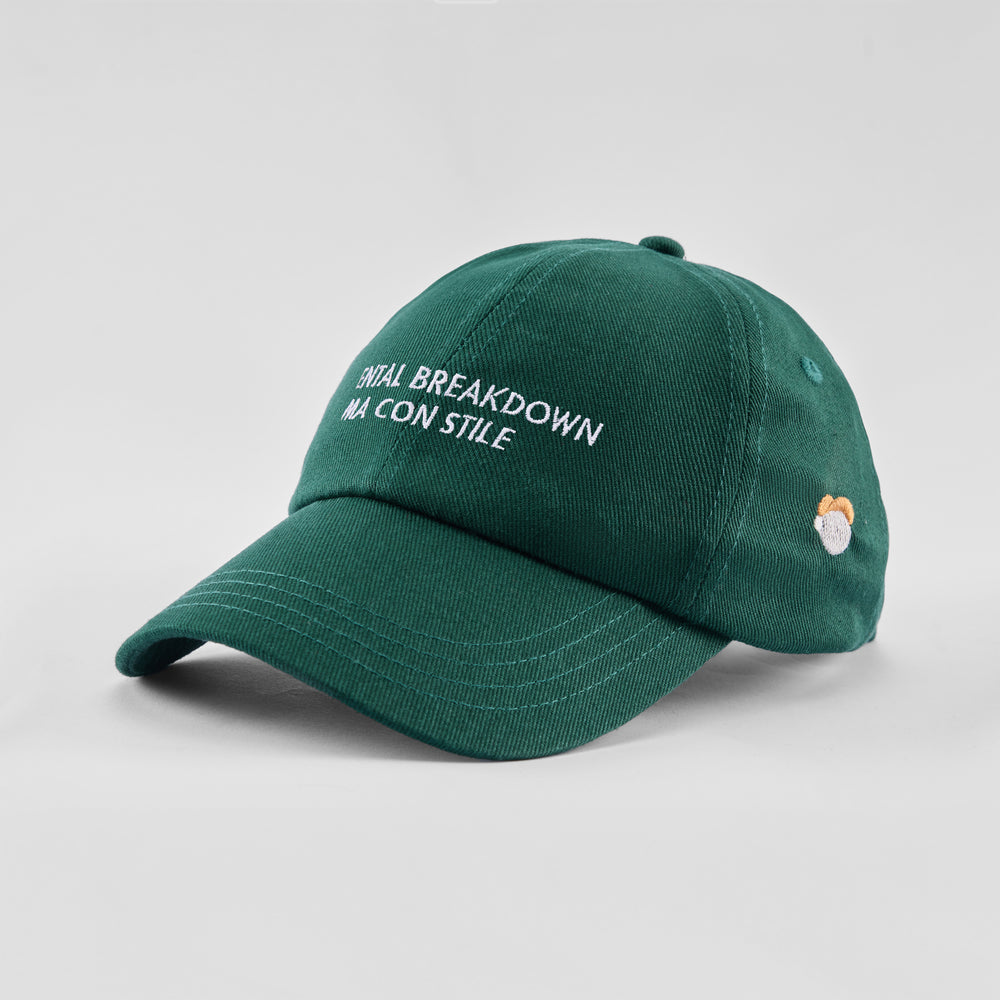 Cappellino in cotone "In mental breakdown, ma con stile"