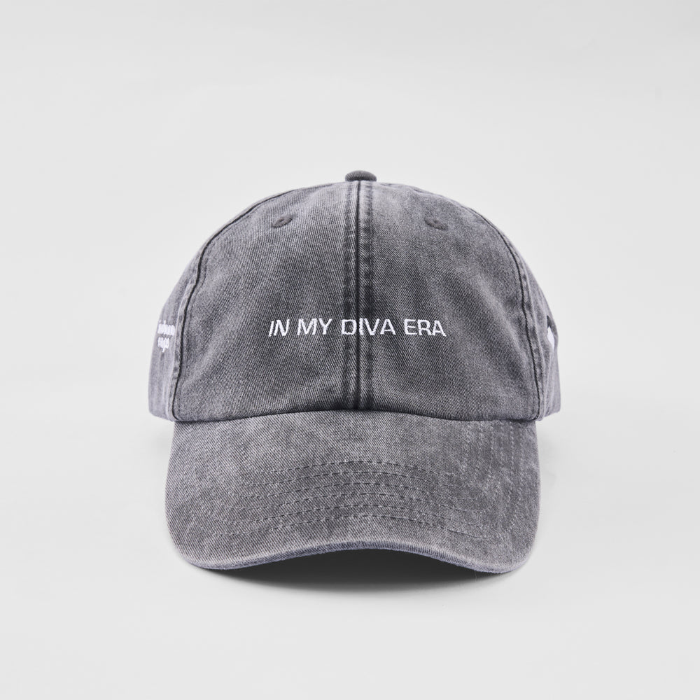 Cappellino vintage in cotone "In my diva era"