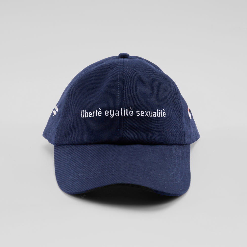Cappellino in cotone "Libertè, ègalitè, sexualitè"