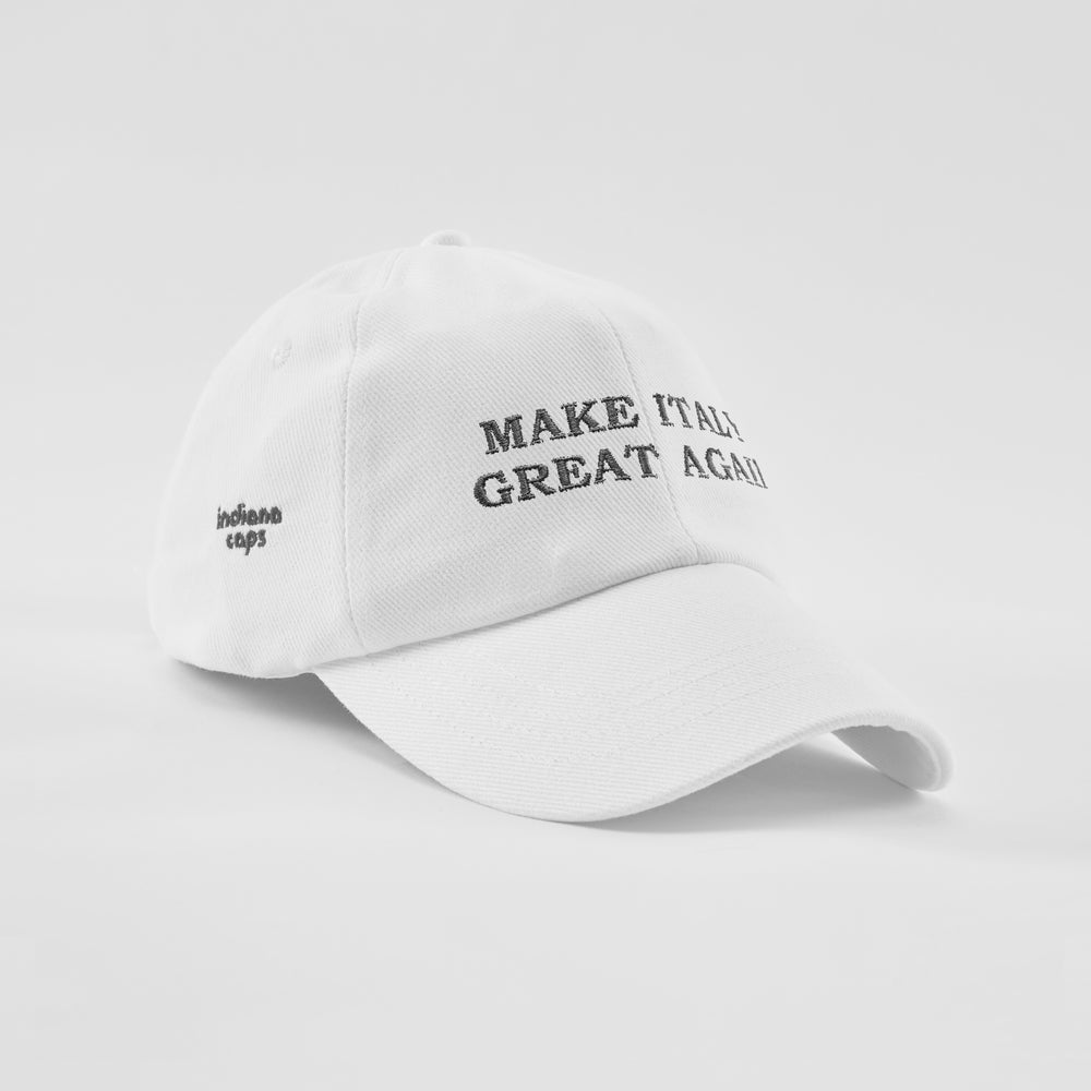 Cappellino in cotone "Make Italy great again"