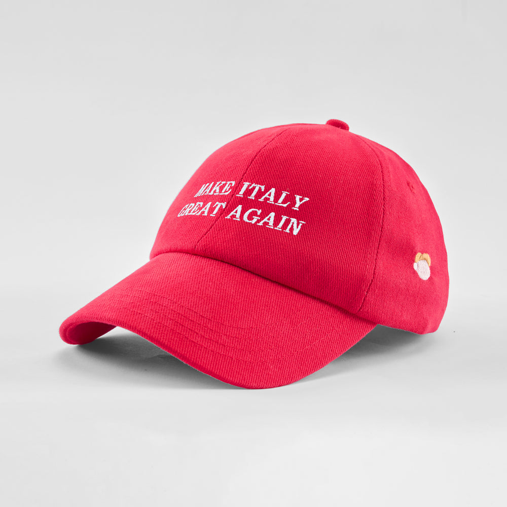 Cappellino in cotone "Make Italy great again"