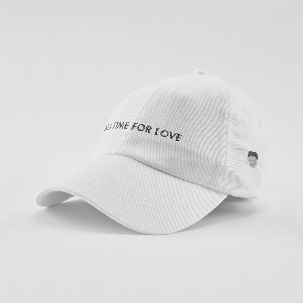 Cappellino in cotone "No time for love"