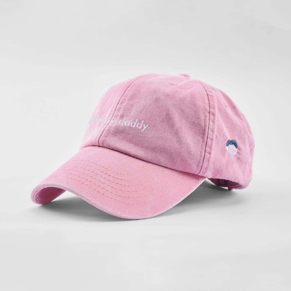 Cappellino vintage in cotone "Rich baby daddy"