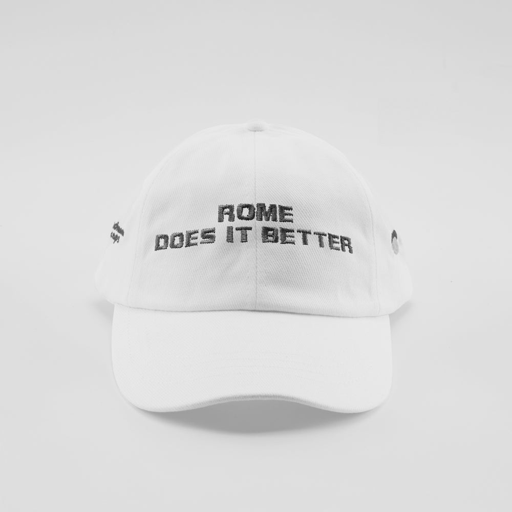 Cappellino in cotone "Rome does it better"