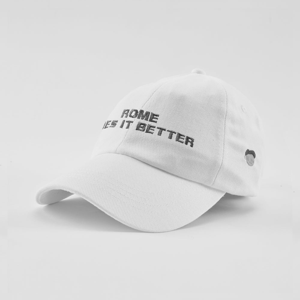 Cappellino in cotone "Rome does it better"