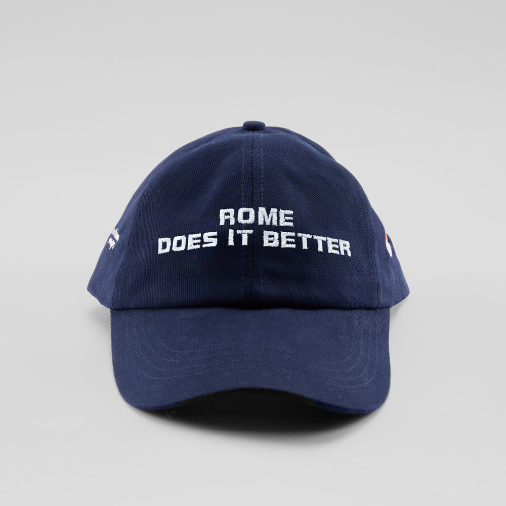 Cappellino in cotone "Rome does it better"