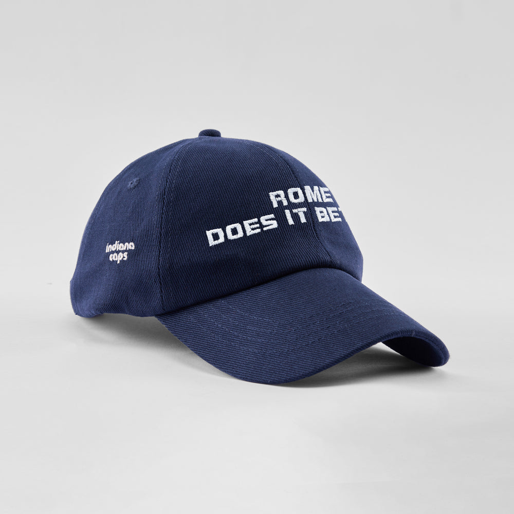 Cappellino in cotone "Rome does it better"