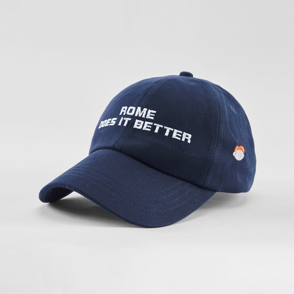 Cappellino in cotone "Rome does it better"