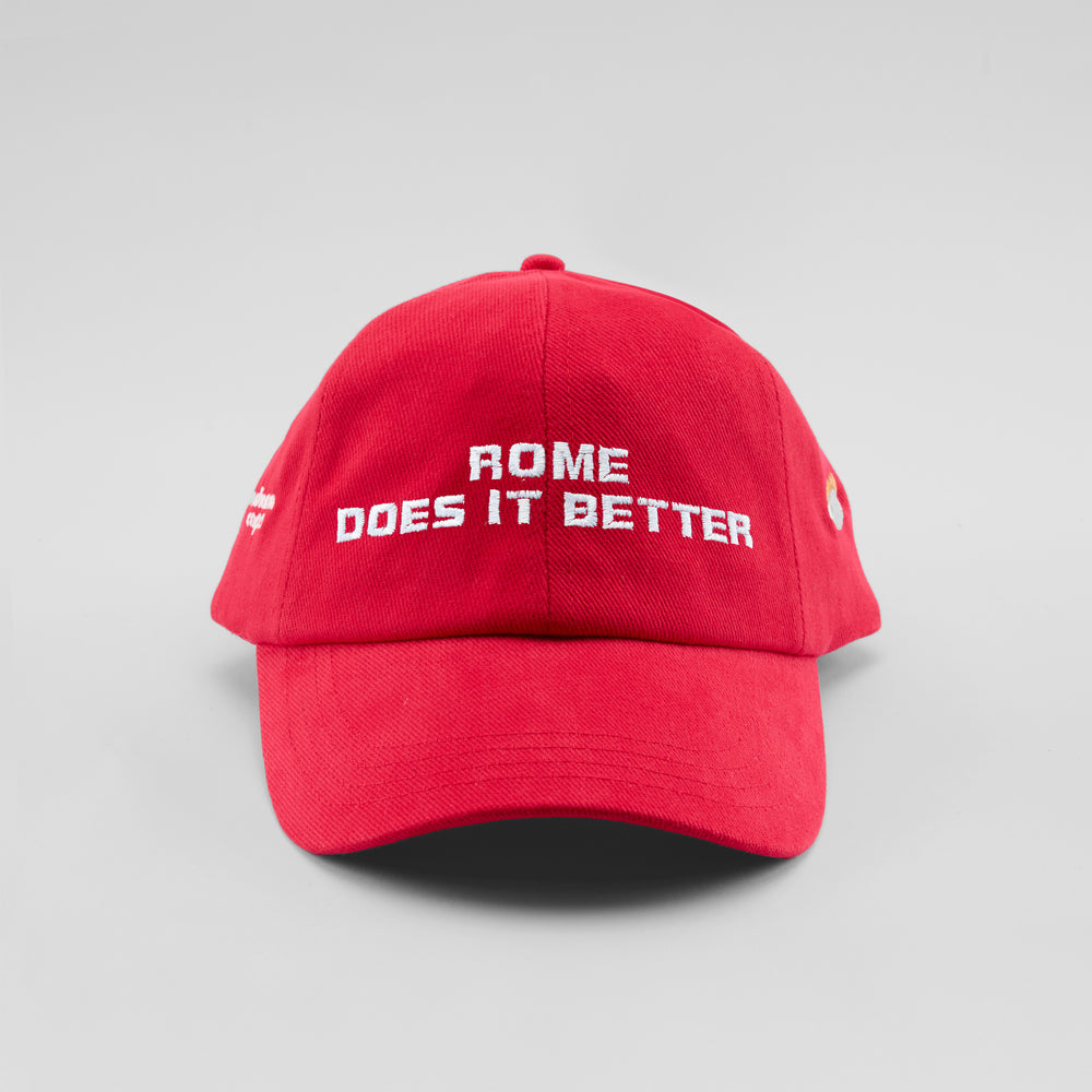 Cappellino in cotone "Rome does it better"