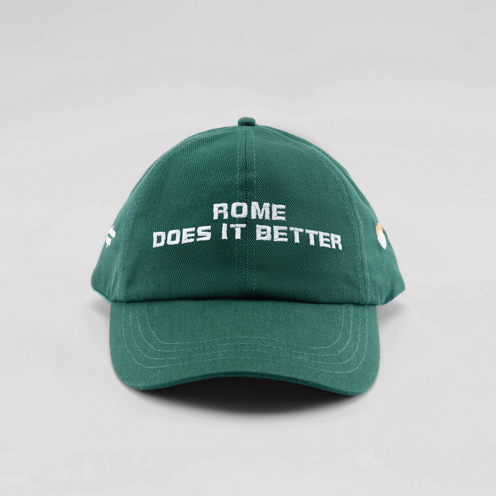 Cappellino in cotone "Rome does it better"