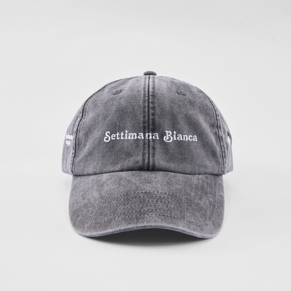 Cappellino vintage in cotone "Settimana bianca"