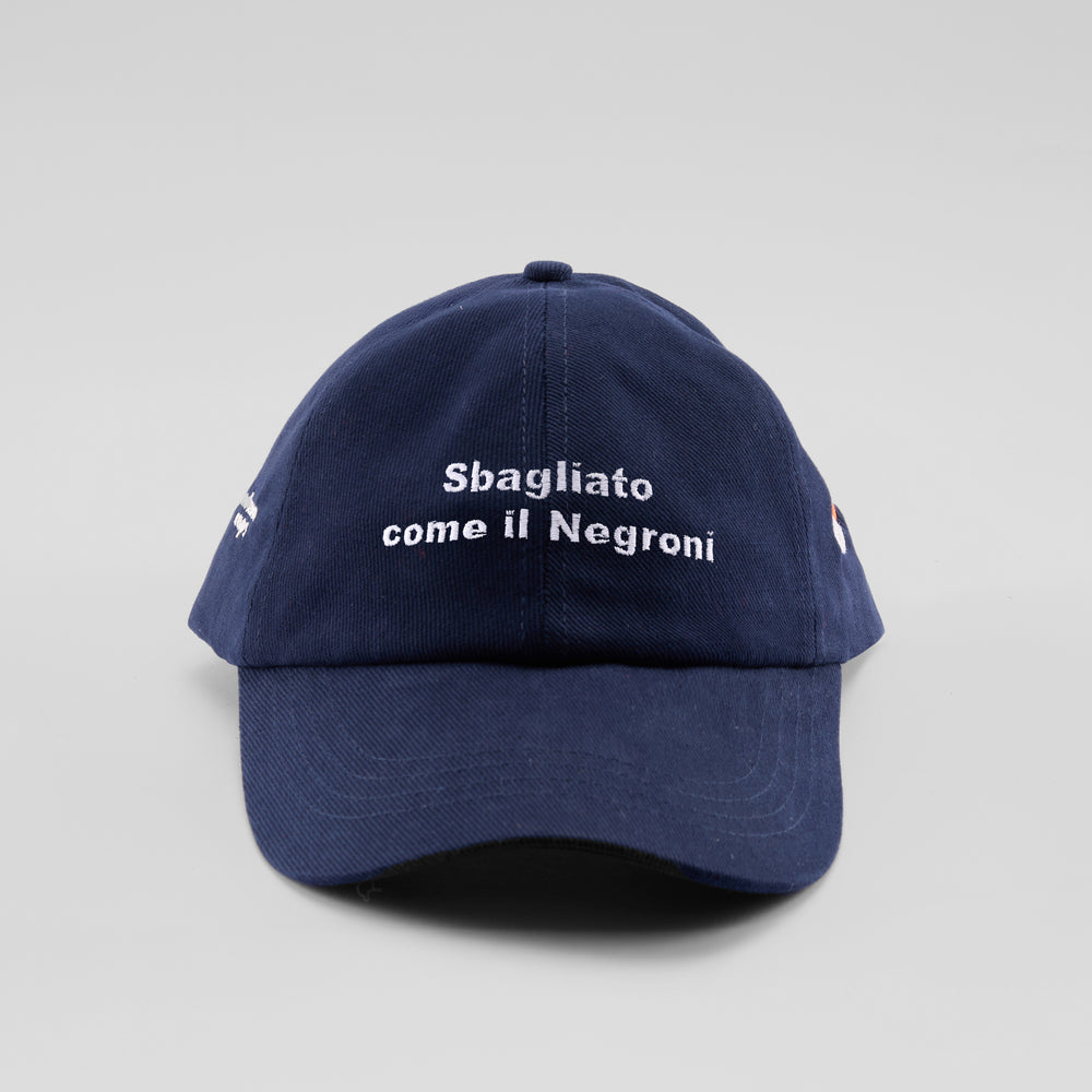 Cappellino in cotone "Sbagliato come il Negroni"