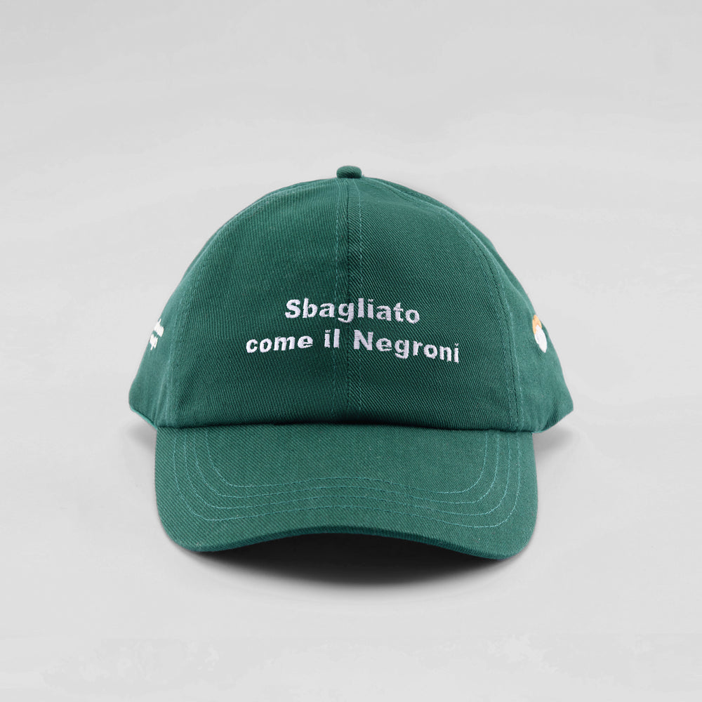 Cappellino in cotone "Sbagliato come il Negroni"