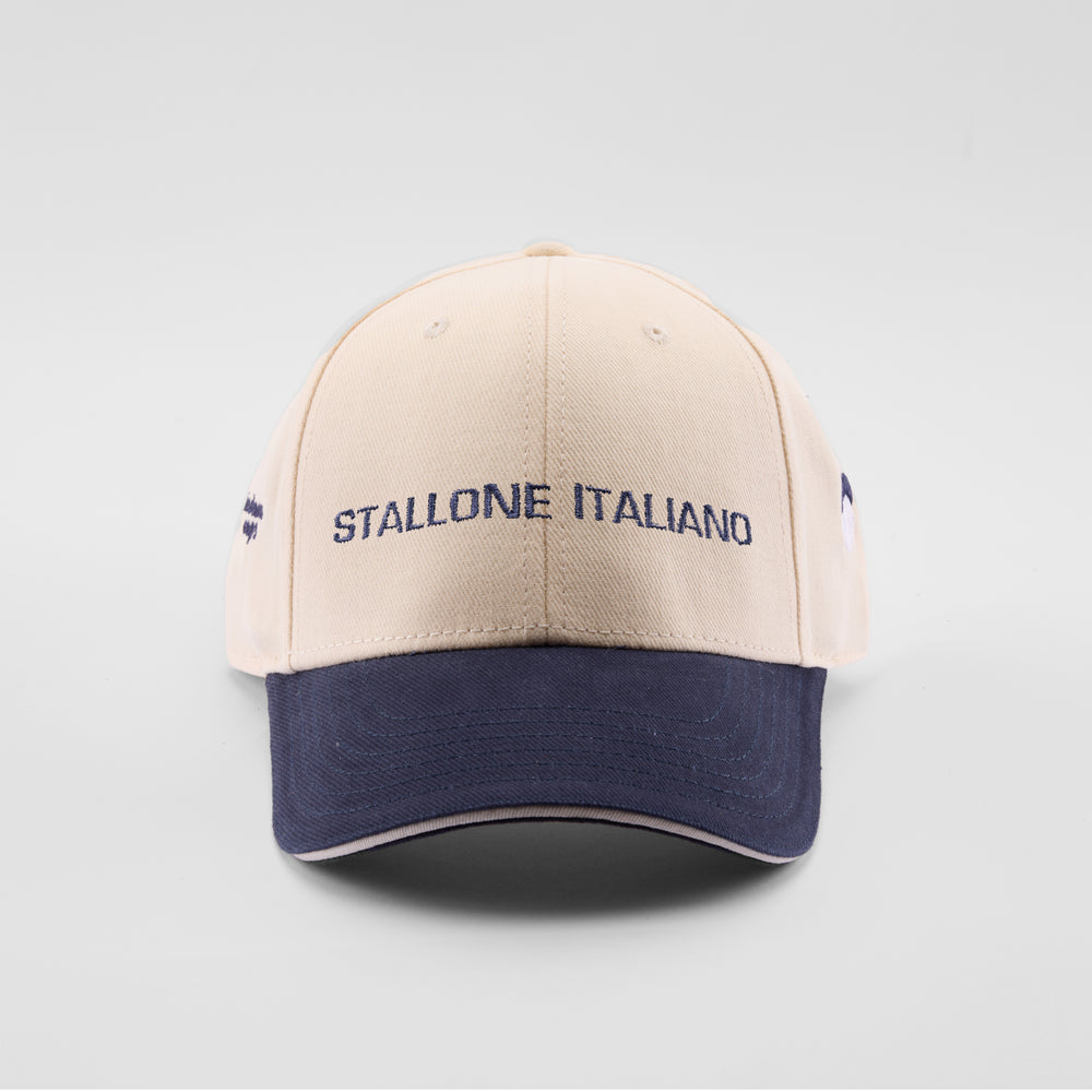 Cappellino bicolore in caldo cotone "Stallone Italiano"