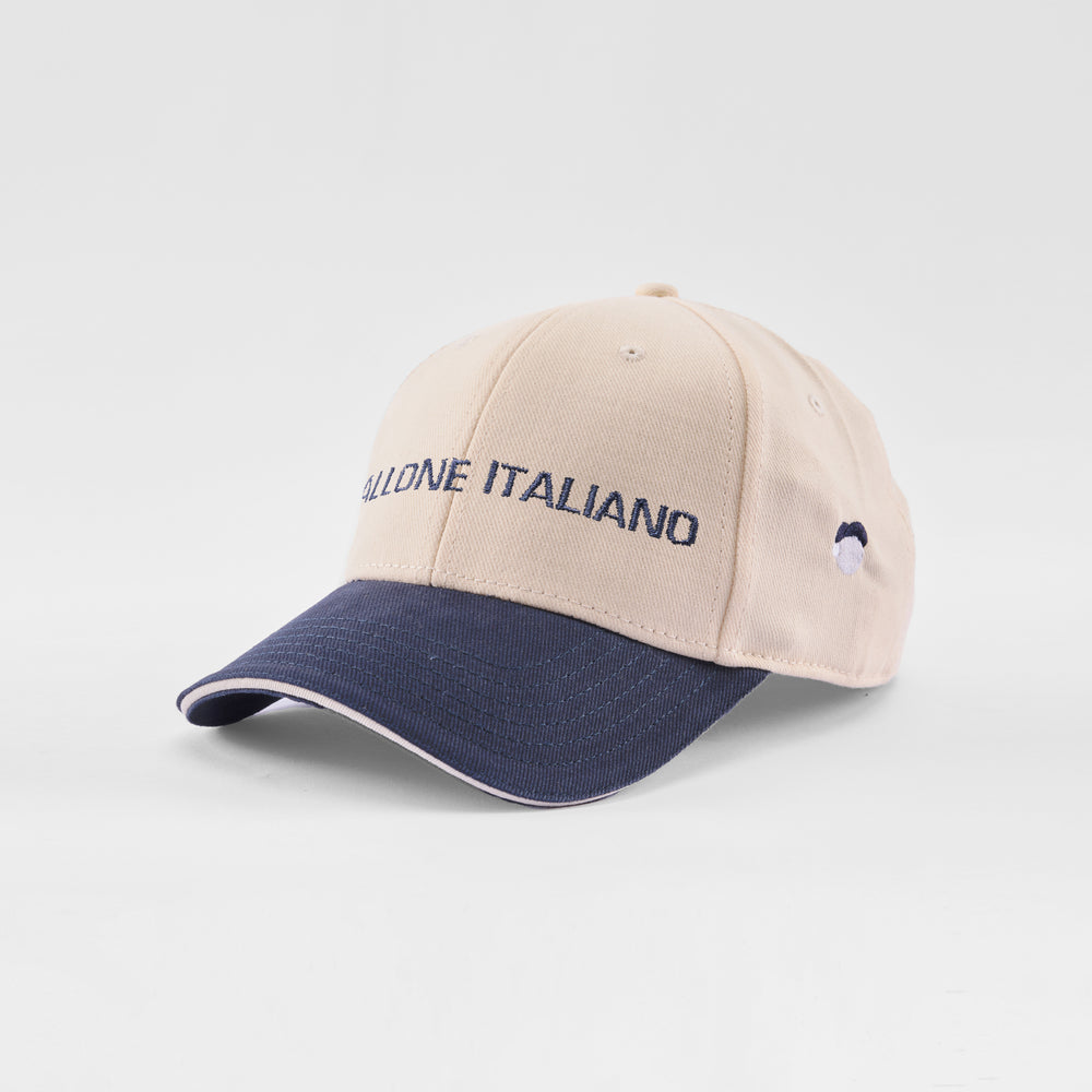Cappellino bicolore in caldo cotone "Stallone Italiano"