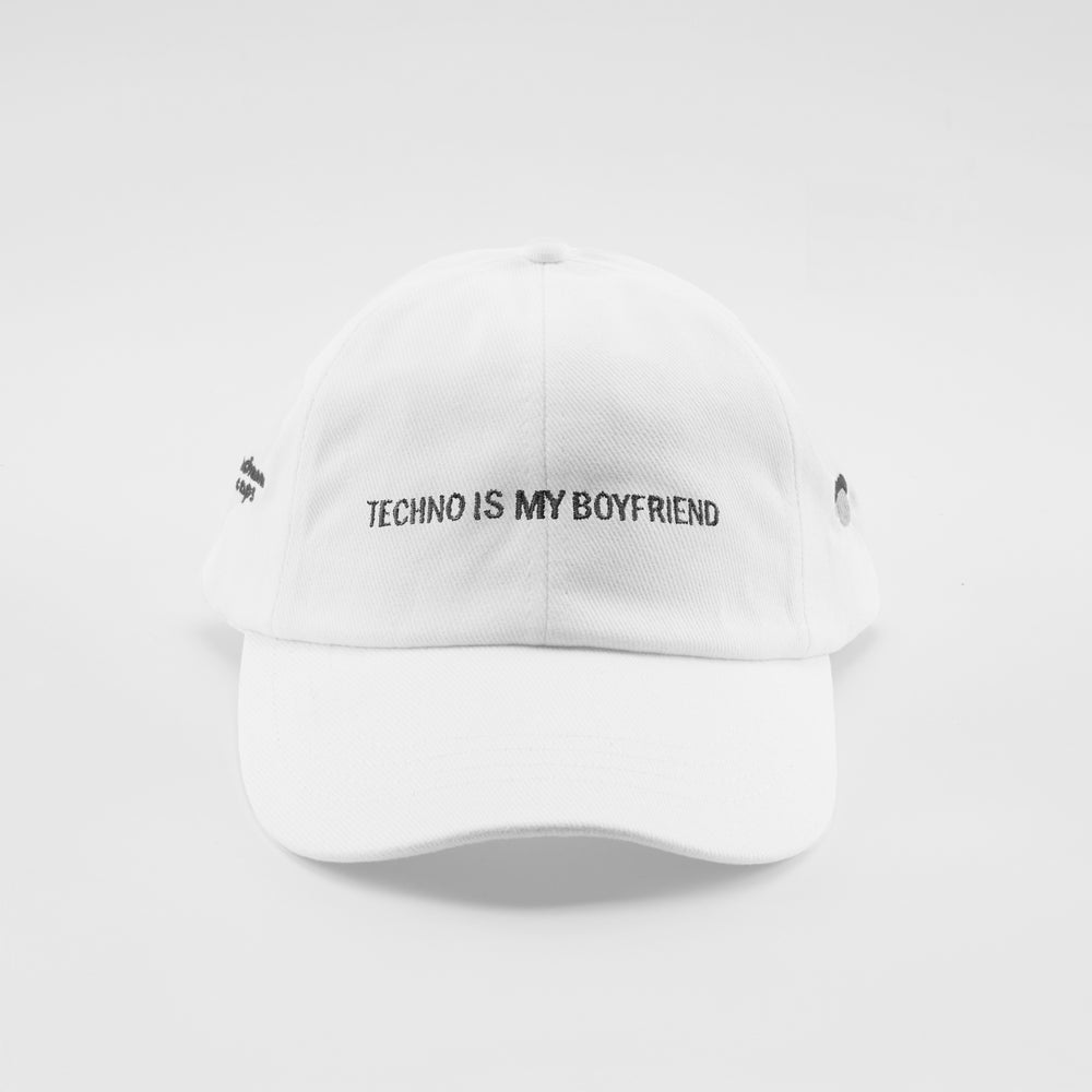 Cappellino in cotone "Techno is my Boyfriend"