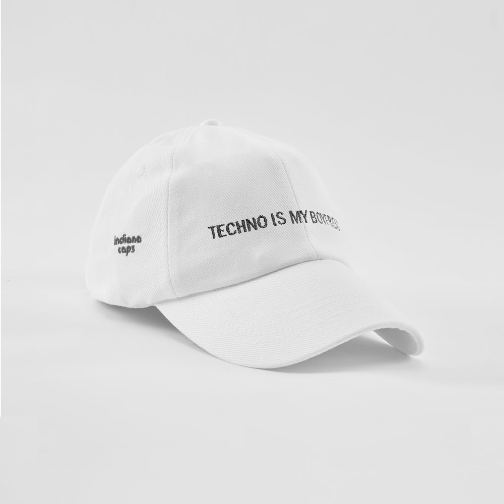 Cappellino in cotone "Techno is my Boyfriend"