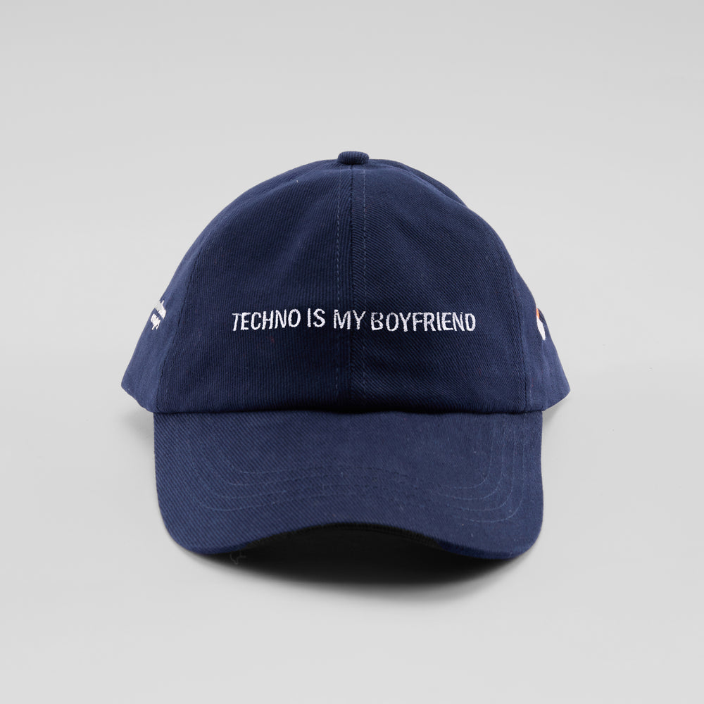Cappellino in cotone "Techno is my Boyfriend"