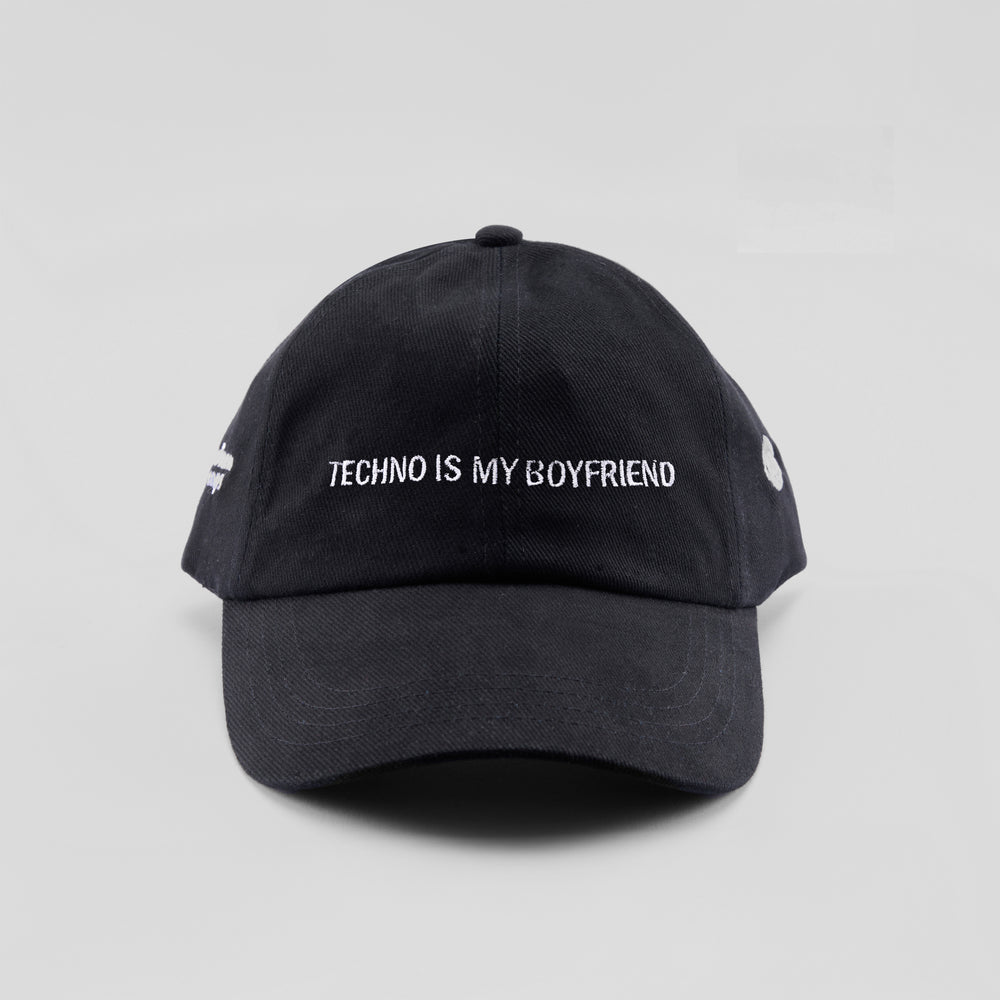 Cappellino in cotone "Techno is my Boyfriend"