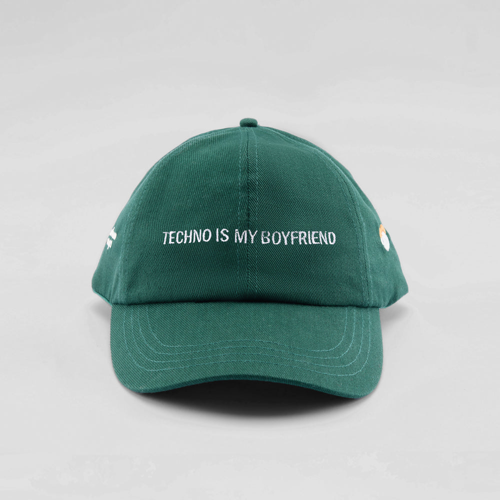 Cappellino in cotone "Techno is my Boyfriend"