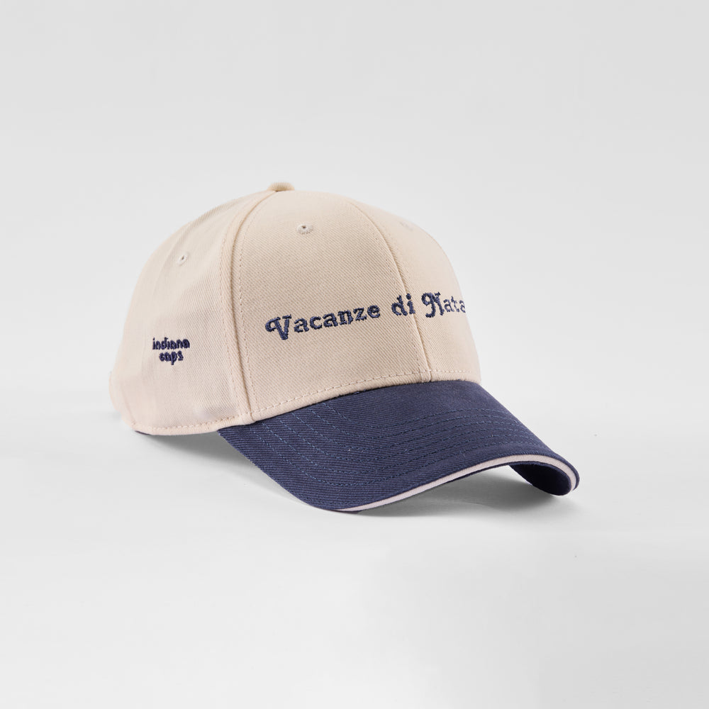 Cappellino bicolore in caldo cotone "Vacanze di Natale 24'"