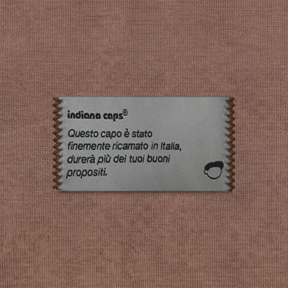 Felpa con cappuccio Essentials Marrone - zoom etichetta