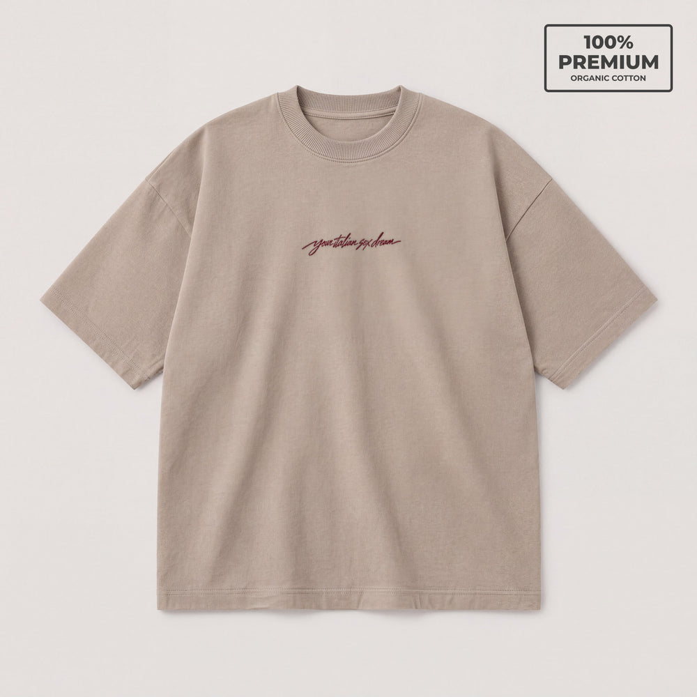 T-shirt your italian sex dream Beige - flat lay fronte