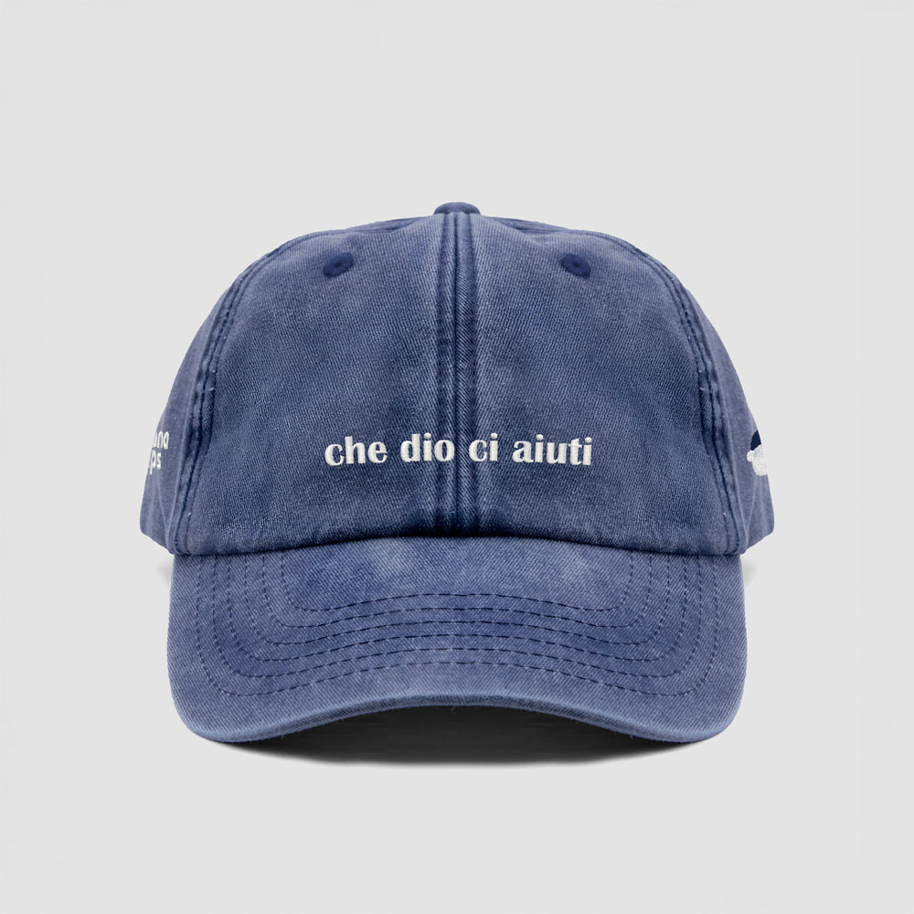 Cappellino vintage "che dio ci aiuti"