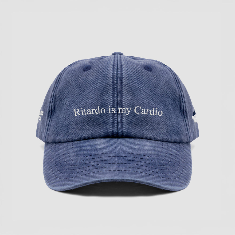 Cappellino vintage "Ritardo is my Cardio"