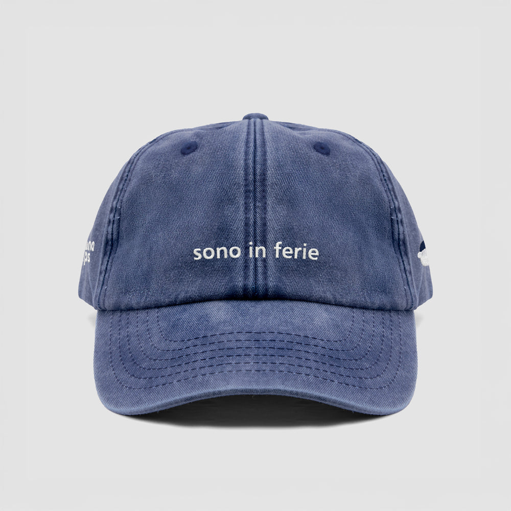 Cappellino vintage ''sono in ferie''