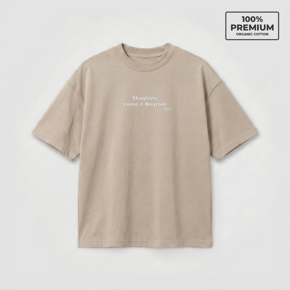 T-Shirt Oversize "Sbagliato come il Negroni"
