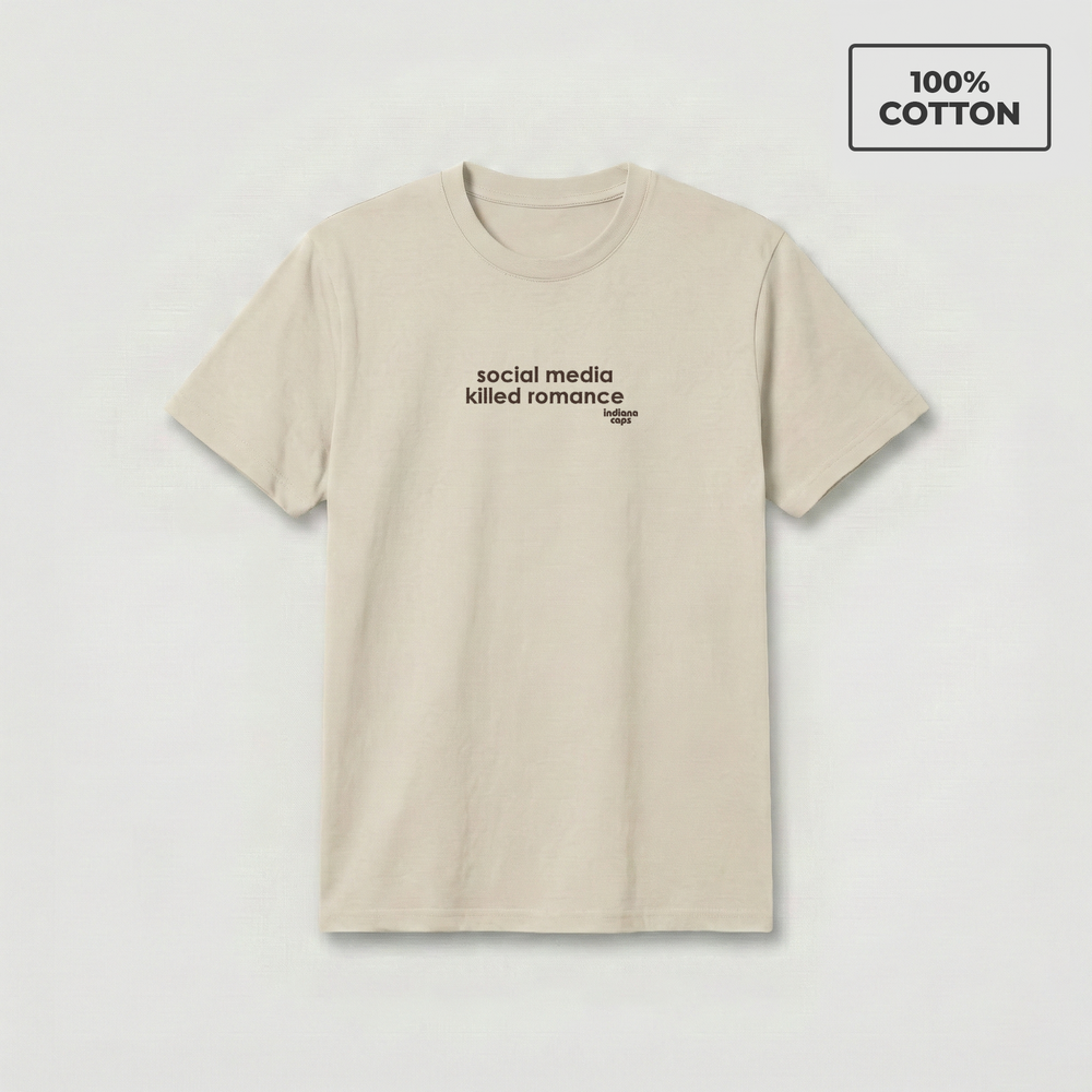 T-Shirt "Social media killed Romance"