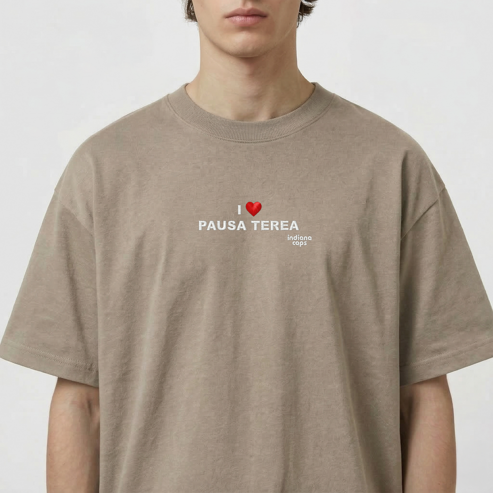 T-Shirt Oversize "I LOVE PAUSA TEREA"