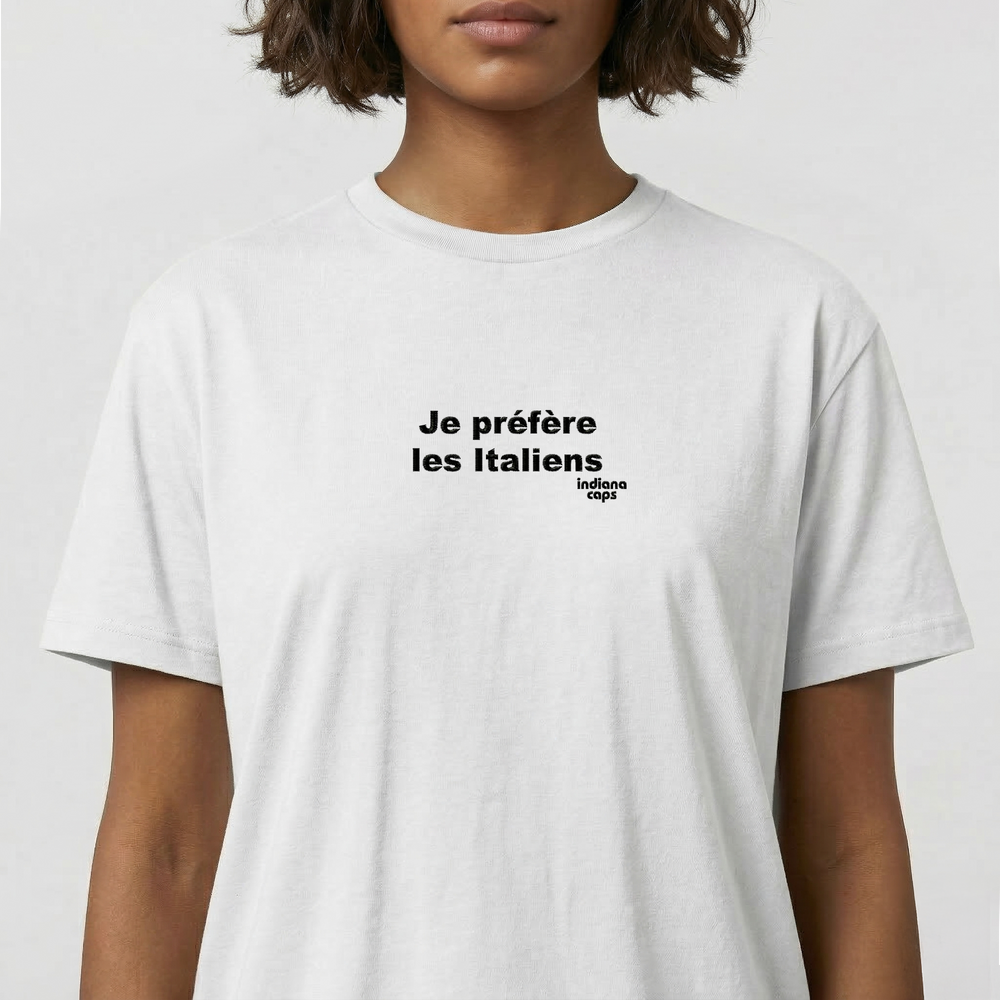 T-Shirt "Je Préfère Les Italiens"