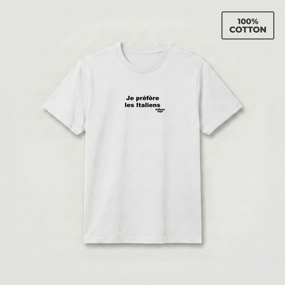 T-Shirt "Je Préfère Les Italiens"