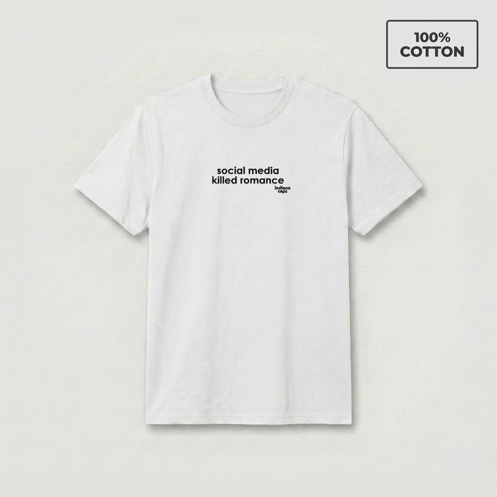 T-Shirt "Social media killed Romance"