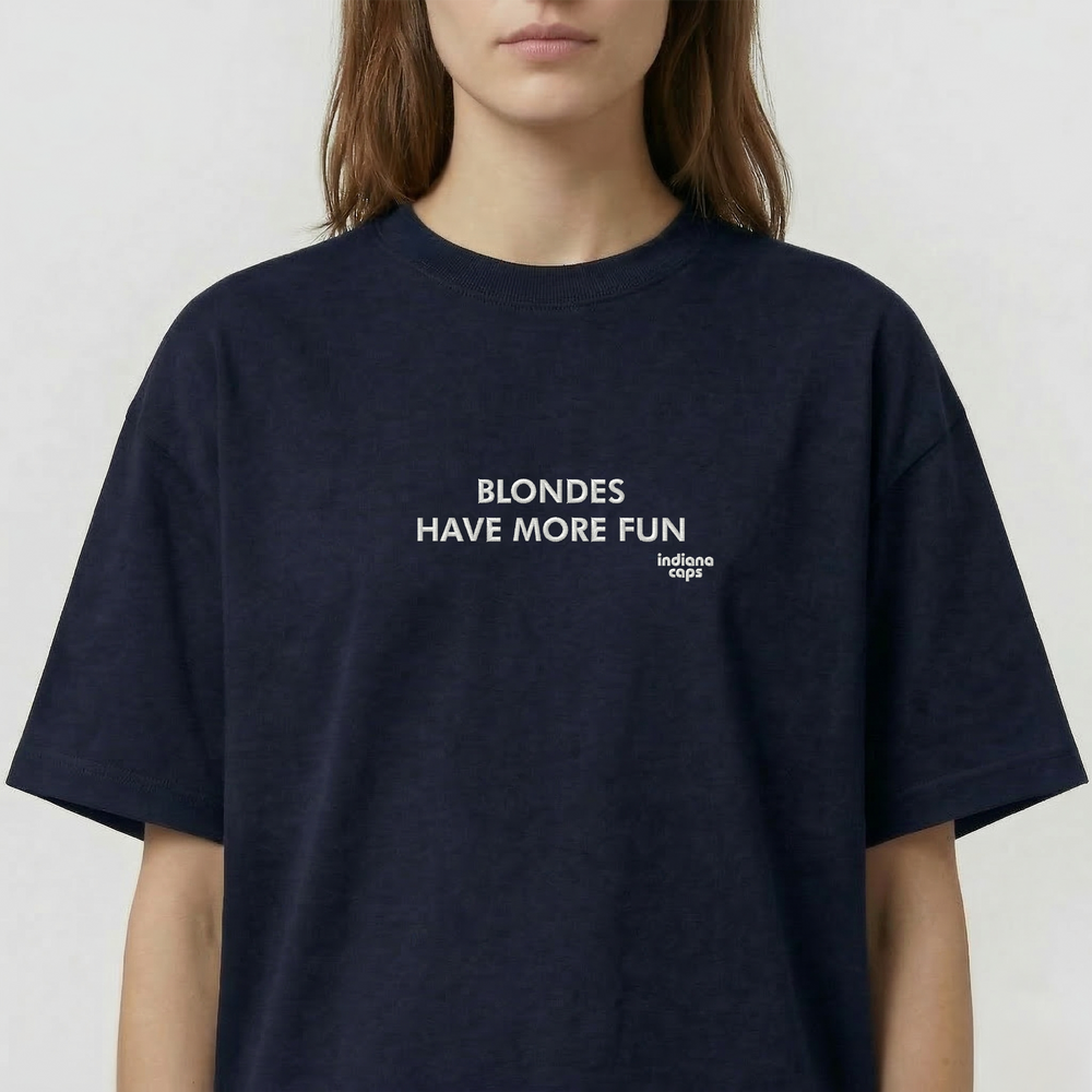 T-Shirt Oversize ''BLONDES HAVE MORE FUN''