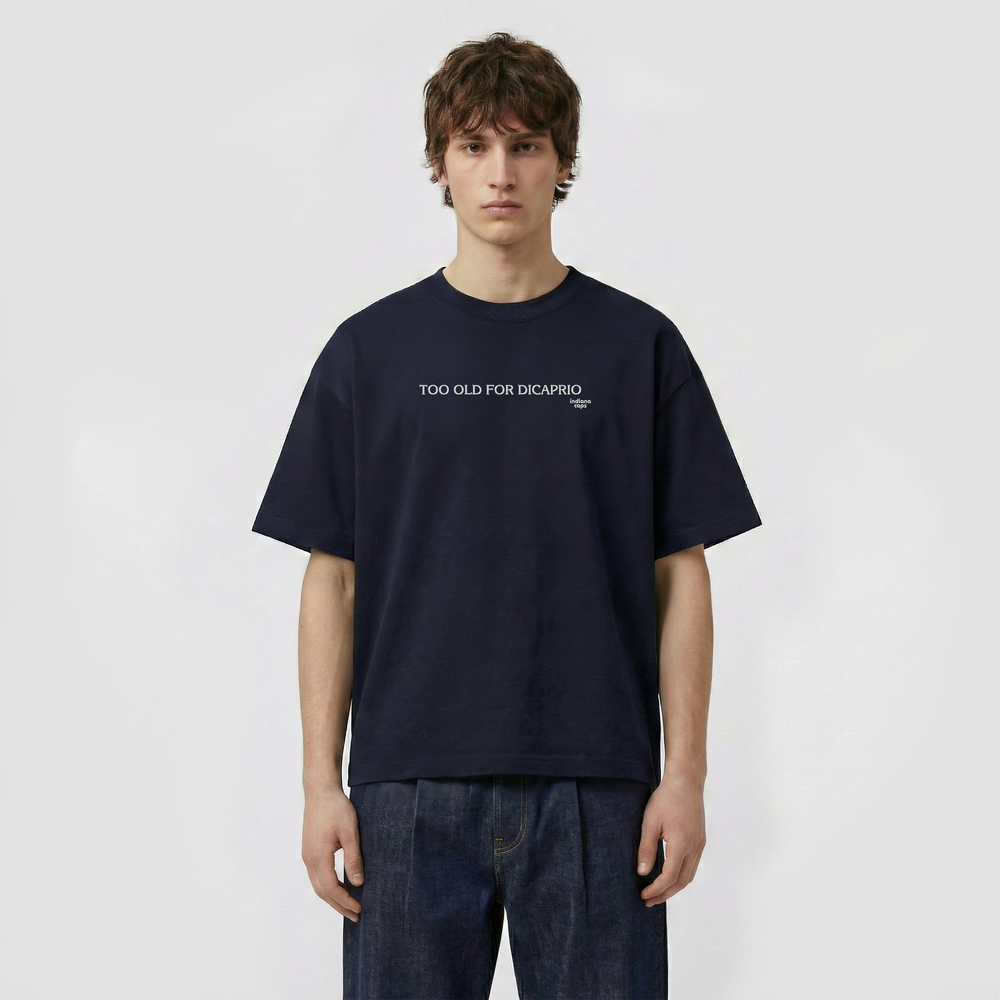 T-Shirt Oversize "TOO OLD FOR DICAPRIO"
