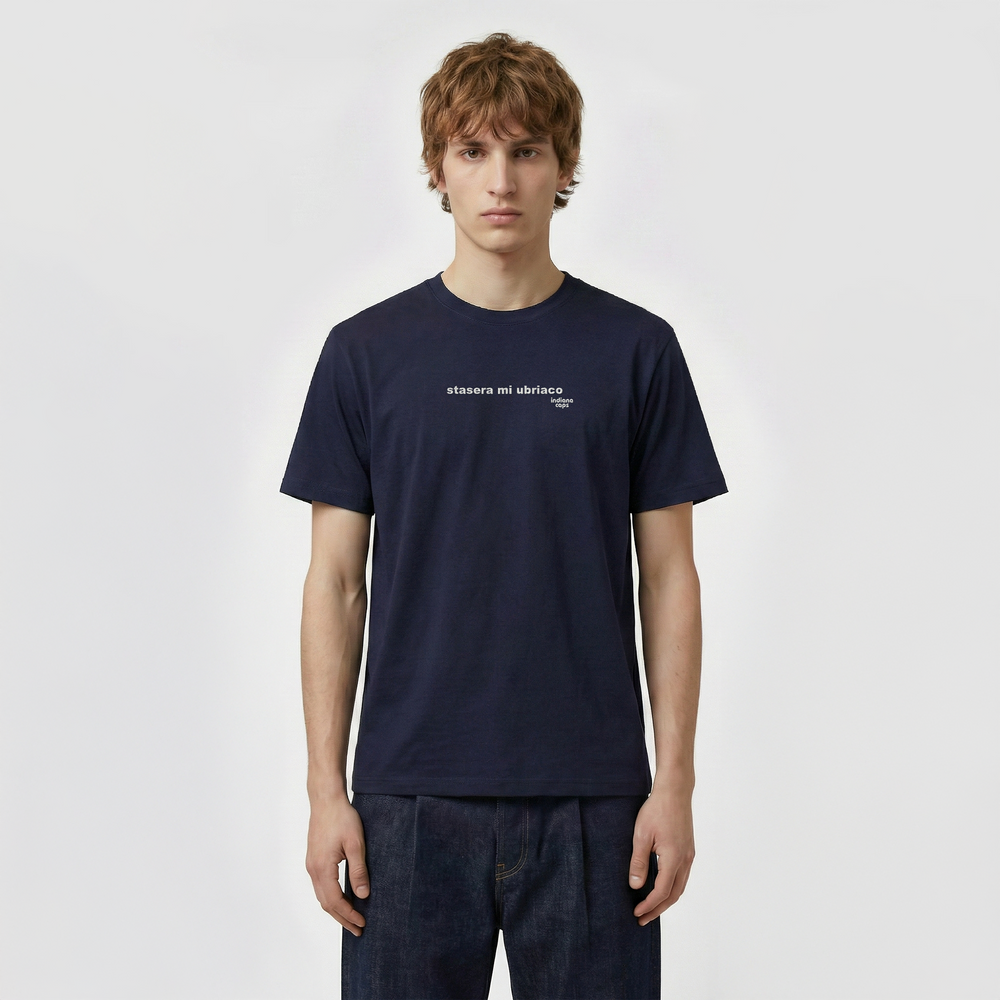 T-Shirt "stasera mi ubriaco"