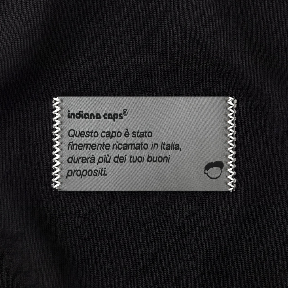 T-shirt Tonica come il gin Nero - zoom etichetta